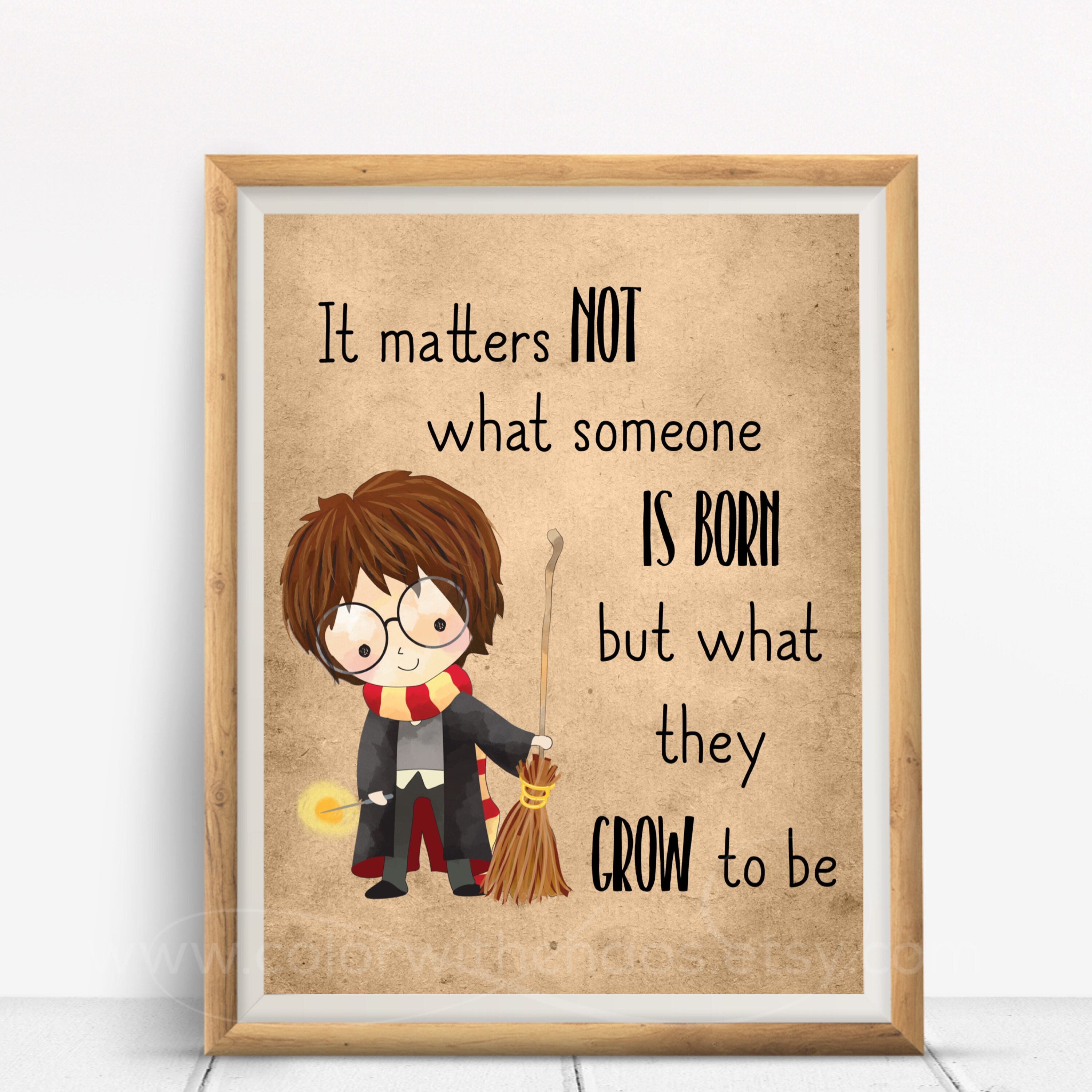Harry Potter Printable Art Harry Potter Poster Nursery Etsy