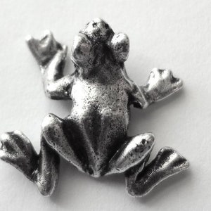 Frog Push Pins, Decorative Push Pins, Unique Silver Push Pins, 15 Piece Metal Push Pin Set