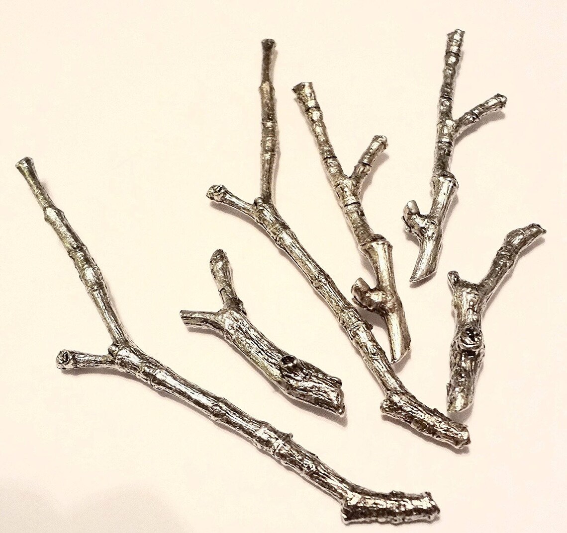 Branch Push Pins Decorative Push Pins Unique Silver Push Etsy