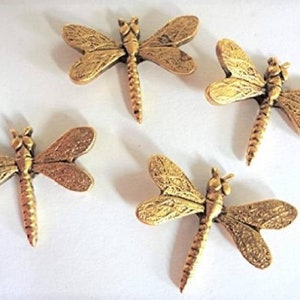 Dragonfly Push Pins, Decorative Push Pins, Aesthetic Gold Push Pins, 15 Piece Metal Push Pin Set image 1