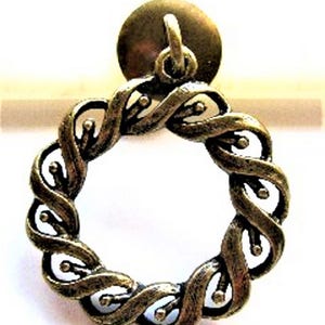 Button Push Pins (15 Pc Set) | Decorative Silver Sewing Thumb Tacks Vintage Craft Room Office Desk Decor Unique Gift