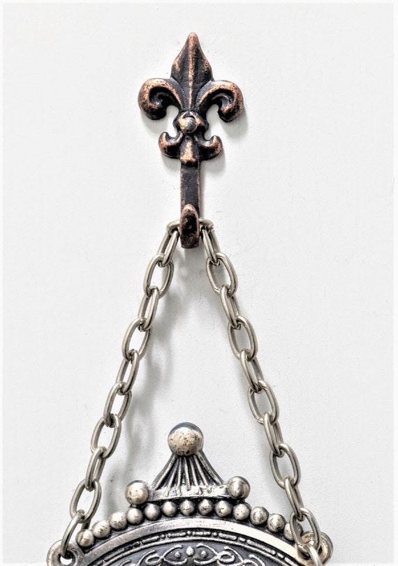 Fleur De Lis Mini Hooks, Picture Hooks, Jewelry Hooks, Decorative