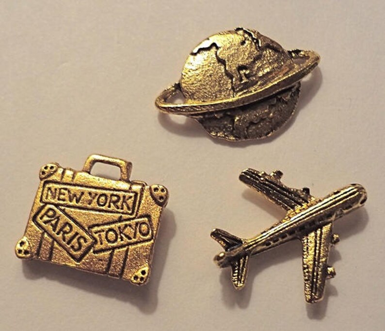 Travel The World Push Pins Decorative Push Pins Unique Gold Etsy