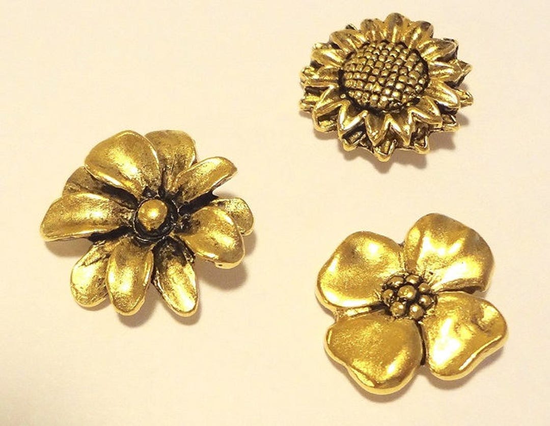 Flower Decorative Push Pins, Assorted Set of 15pc - Etsy