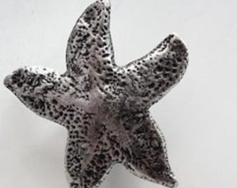 Starfish Cabinet Knob | Decorative Bronze Drawer Pull Nautical Beach House Kitchen Hardware Unique Rustic Coastal Decor