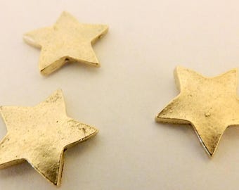 Gold Star Lapel Pins Set of 3, Celestial Tie Tacks, Star Hat Pins, Gold Pin Accessories for Men and Women, Decorative Brooch or Jacket Pins
