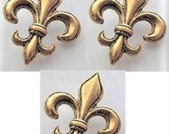 Broche fleur de lys argent - France