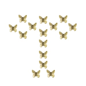 Butterfly Push Pins (15 Pc Set) | Decorative Silver Thumb Tacks, Cottagecore Desk Decor, Unique Nature Lover Gift