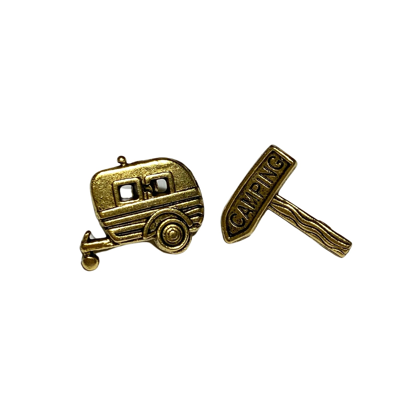 Camping Push Pins Decorative Push Pins Unique Gold or Silver Etsy