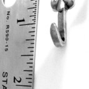 Mini silver fleur de lis hooks