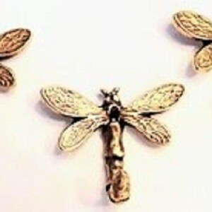 Dragonfly Wall Hooks 3pcs, Decorative Jewelry Hooks, Key Hangers, Antique Silver Dragonfly Home Decor, Picture Hooks, Small Wall Hooks image 2