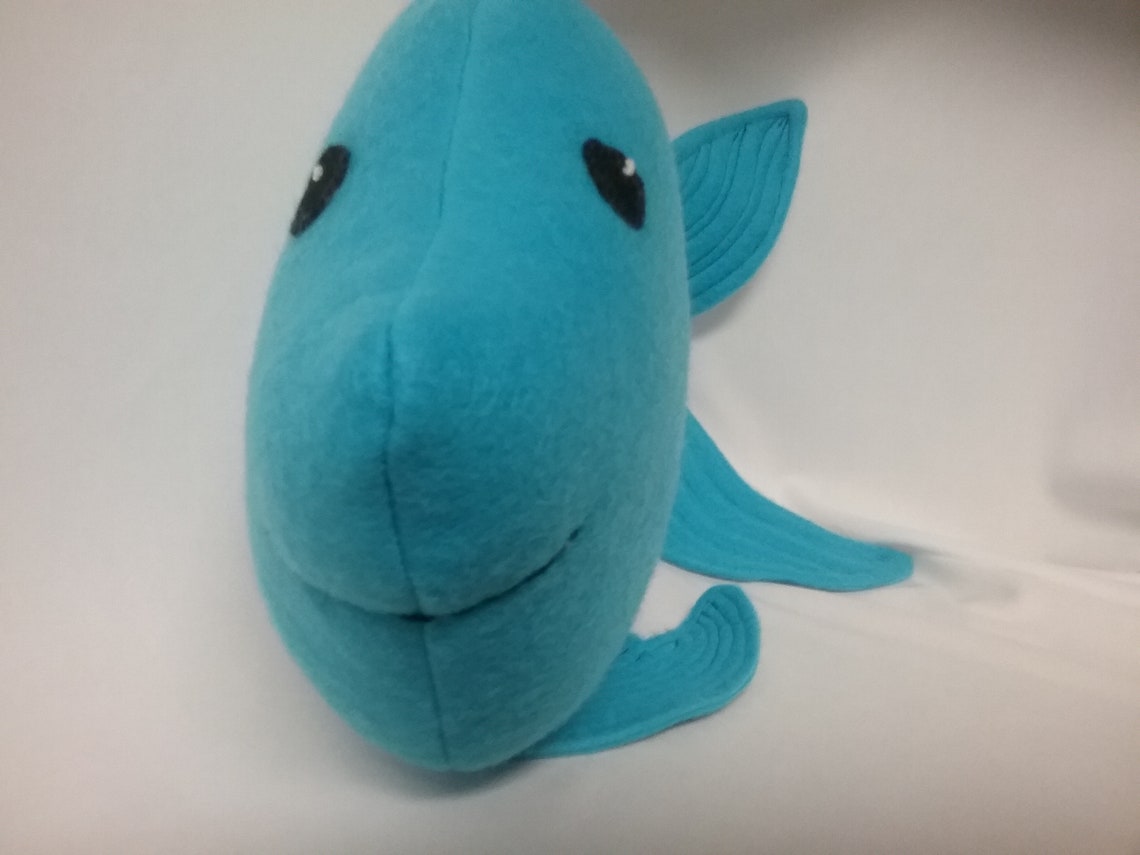 Blue fish plush toy blue nautical toy soft fish snuggle toy Etsy