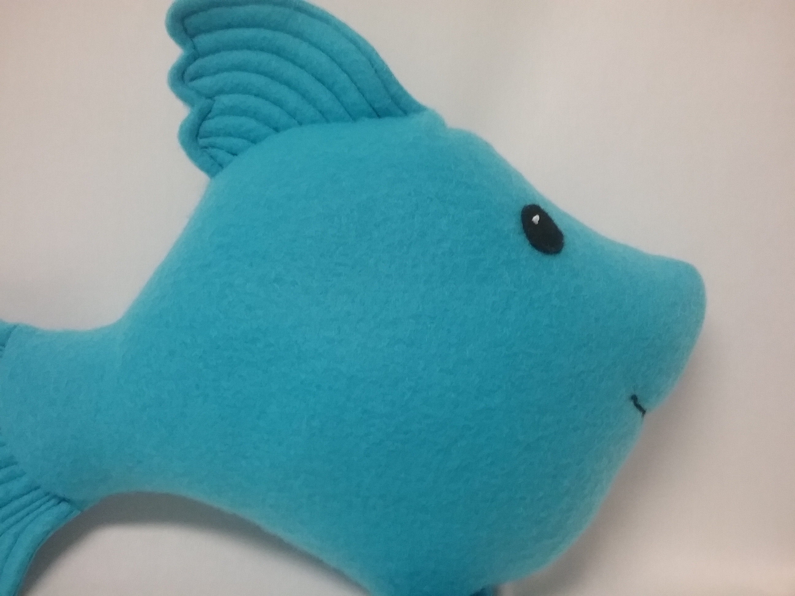 Blue fish plush toy blue nautical toy soft fish snuggle toy Etsy