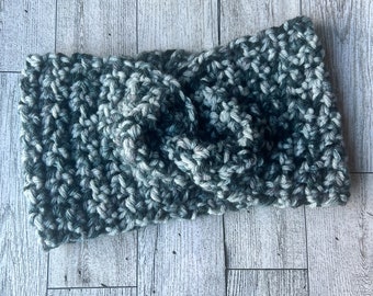 Textured twist headband/headband/knot headband/crochet headband