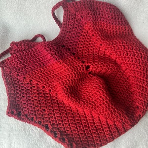 Oma eckige Boden Markttasche/Häkeltasche/Markttasche/Reisetasche/ Pool Tasche/zweifarbige Tasche