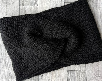 Twisted headband/knit ear warmer/earwarmer