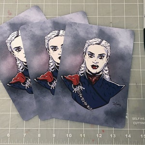 Daenerys Targaryen 5x7 Art Print, Game of Thrones illustration image 2