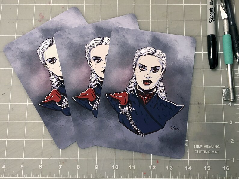 Daenerys Targaryen 5x7 Art Print, Game of Thrones illustration image 2