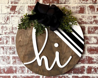 Front door decor, Welcome sign, Door wreath, Door hanger, Year round wreath, housewarming gift, wedding gift, home decor,  front door sign