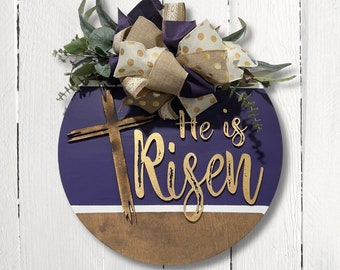 Easter Wreath, Easter decor, Easter door hanger, Easter decoration, front door decor, Door hanger, front door sign,  spring door hanger