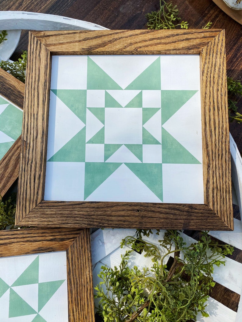 Barn Quilt Wall Decor Set of 3 Barn Quilt Sign Set Etsy