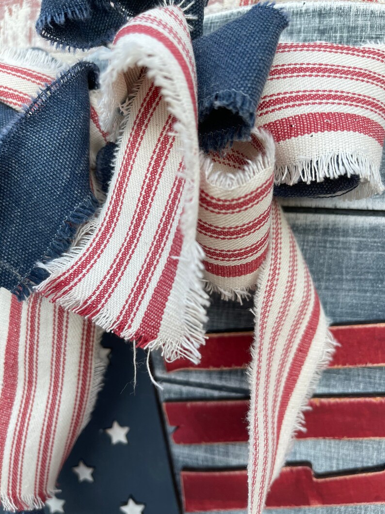 Patriotic Door Hanger American Flag Door Hanger Front Door Etsy