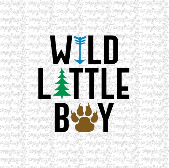 Download Wild little boy SVG DXF PNG cut file silhouette cameo | Etsy