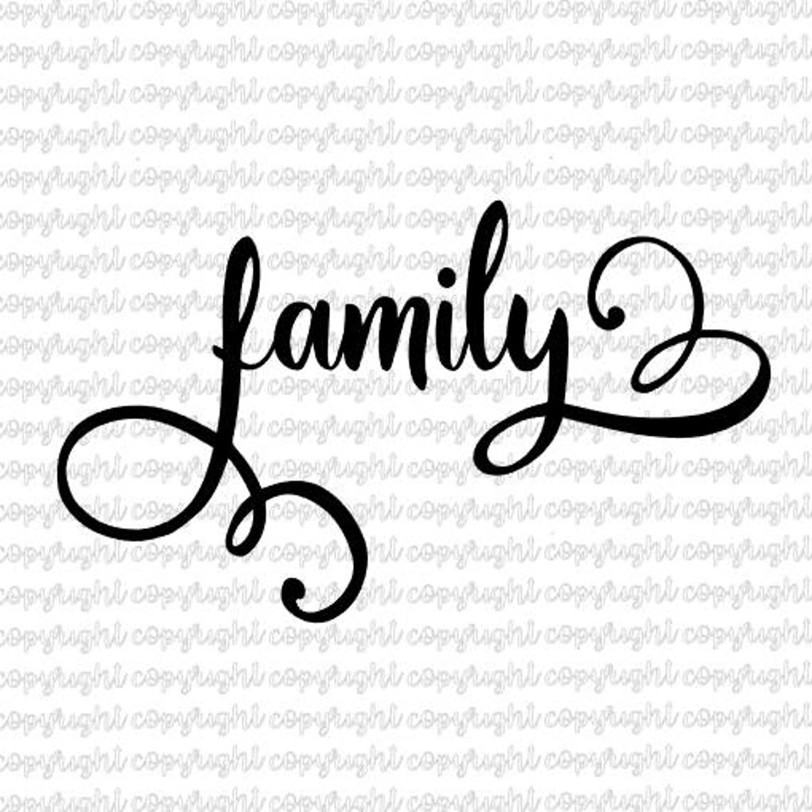 Family SVG DXF File - Cut File - Silhouette - Cameo -cricut - Etsy