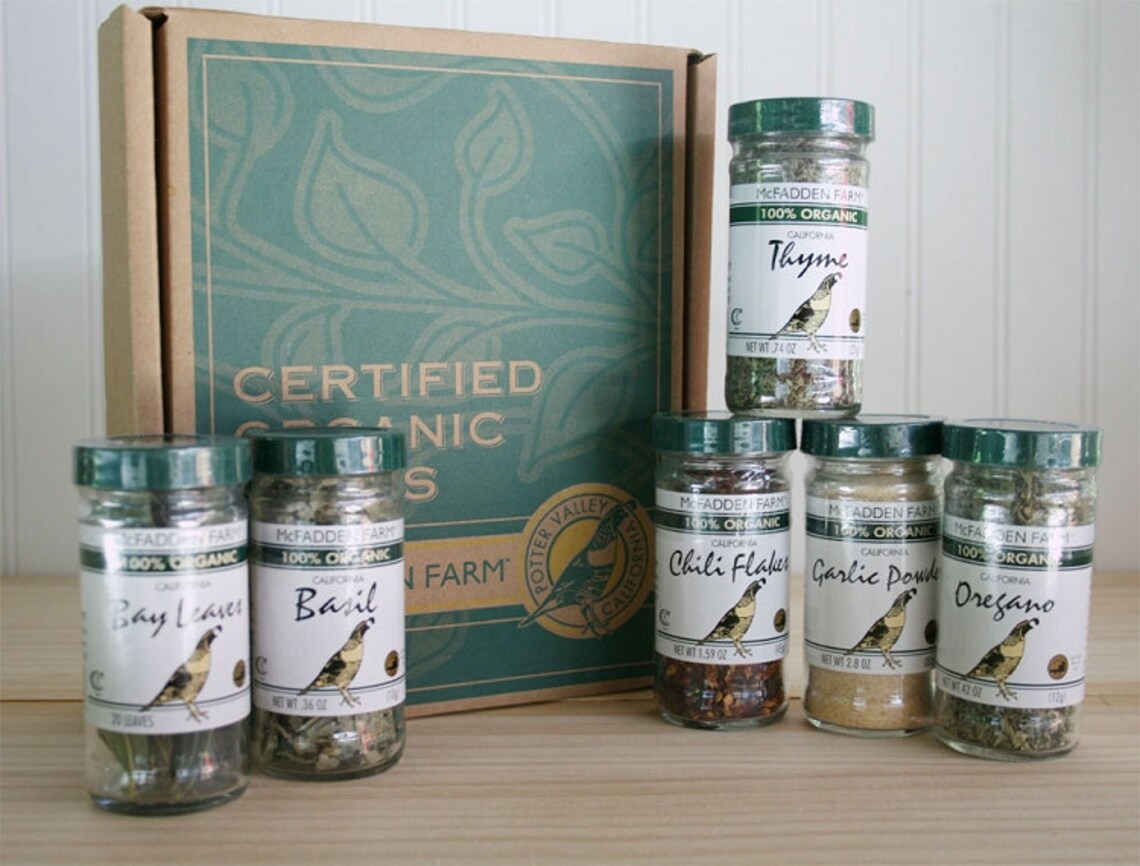 Organic Herb Gift Box Small Etsy