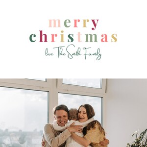 bunte Weihnachtskarte