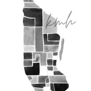 Manhattan Karte | NYC | Aquarell | Digitaler Download