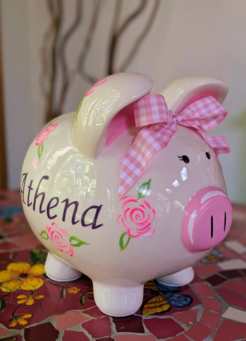 personalized kids piggy bank