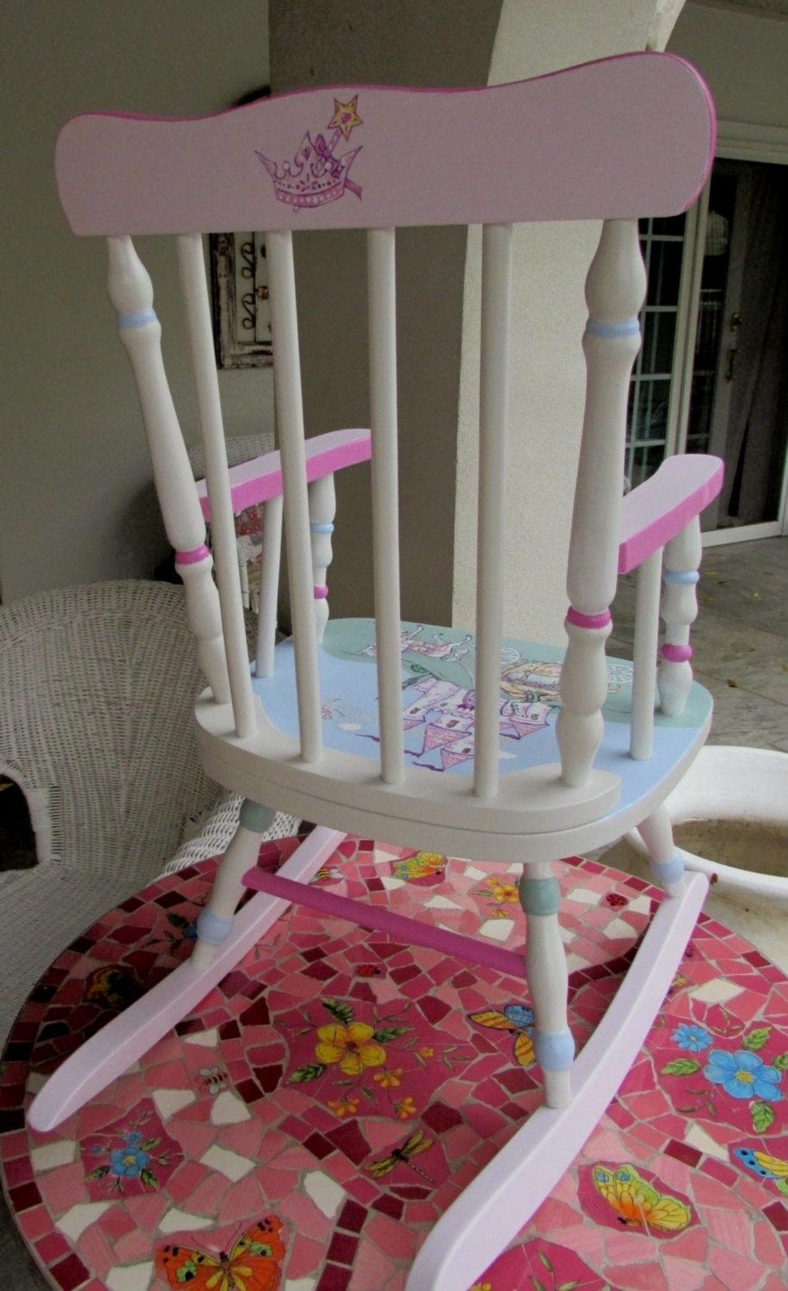 Girls Princess Rocking Chair,nursery Furniture,fairy Tale-rocker,girls ...
