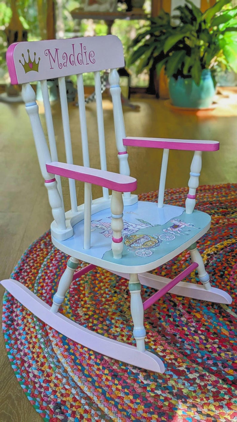 Girls Princess Rocking Chair,nursery Furniture,fairy Tale-rocker,girls ...