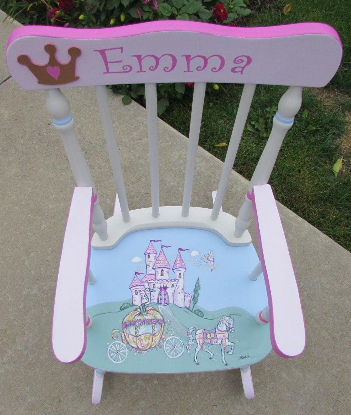 Girls Princess Rocking Chair,nursery Furniture,fairy Tale-rocker,girls ...