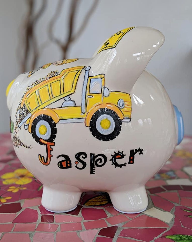dump truck piggy bank