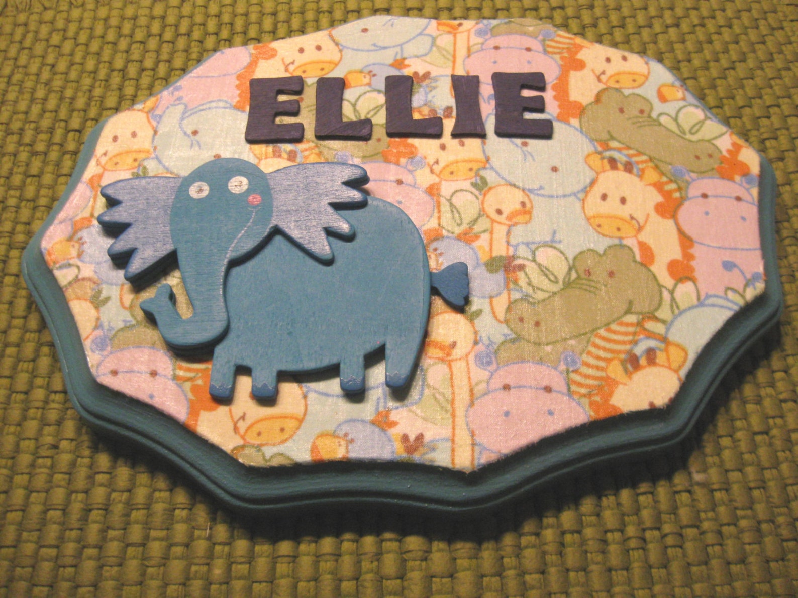 Custom Baby Name PlaquesPersonalized Safari Animal Plaques Etsy