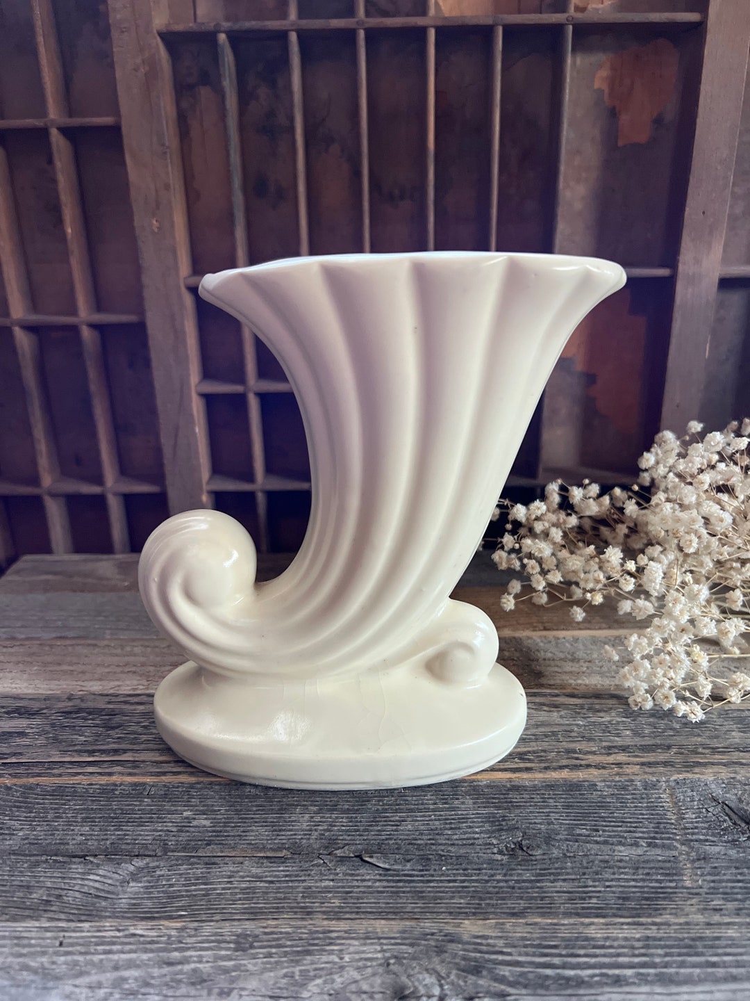 Vintage Mccoy Cornucopia Vase-popular Collectible Pottery-made - Etsy