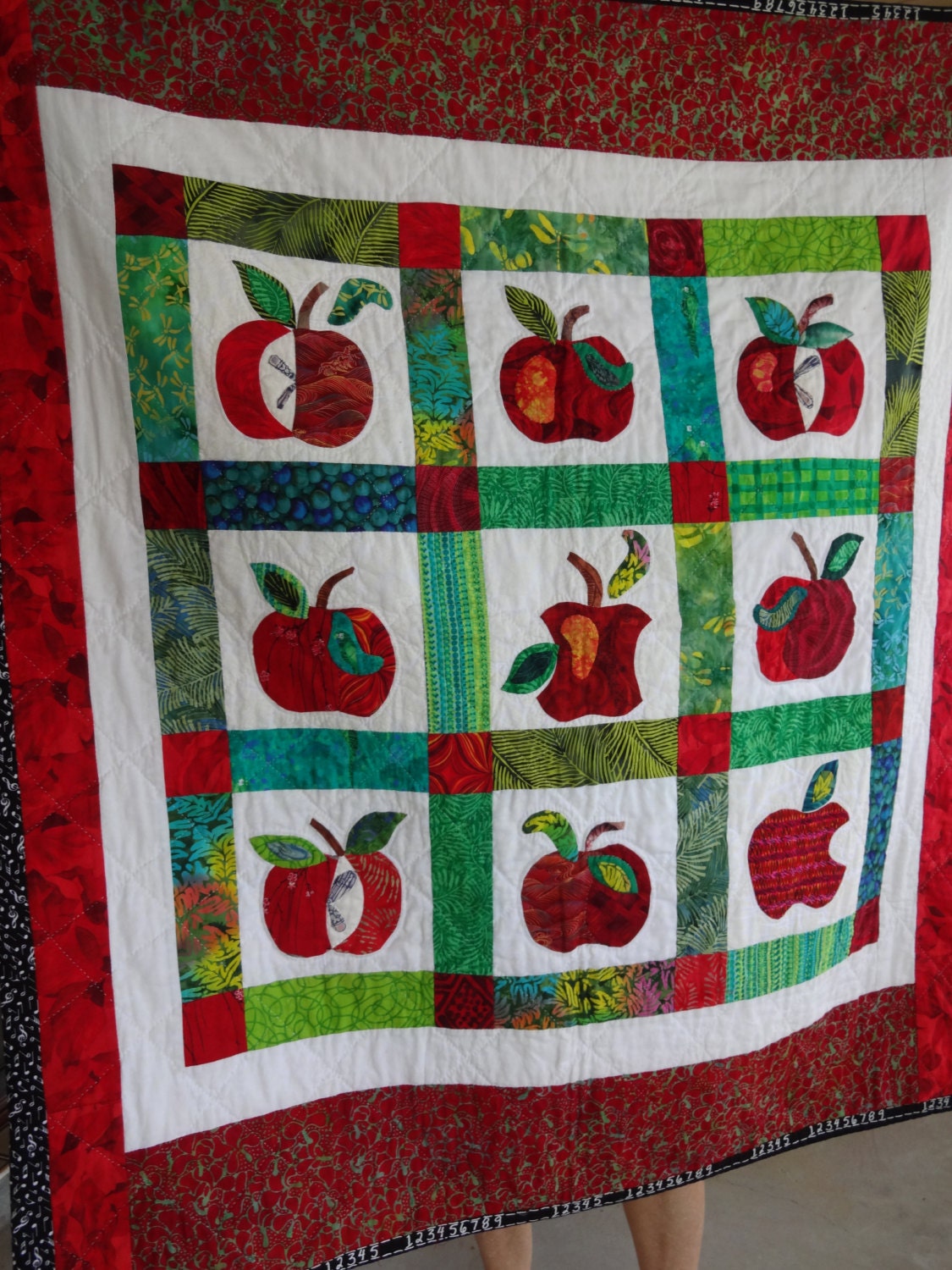 Apple Applique Quilt Pattern, PDF Download - Etsy