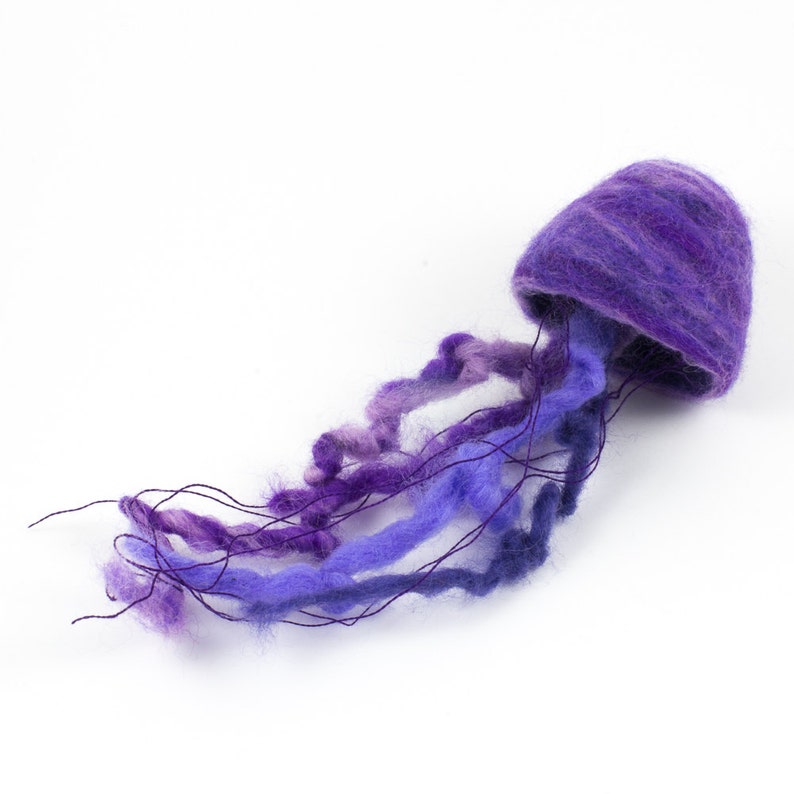 Needle Felted Jellyfish Etsy