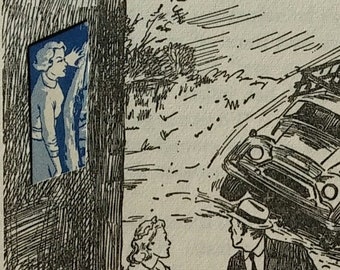 Nancy Drew, The truck leapt again...Handmade Note Card