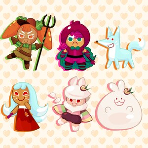 Cute Cookie Run Ovenbreak Avocado Muscle Red Bean Ice Candy Etsy