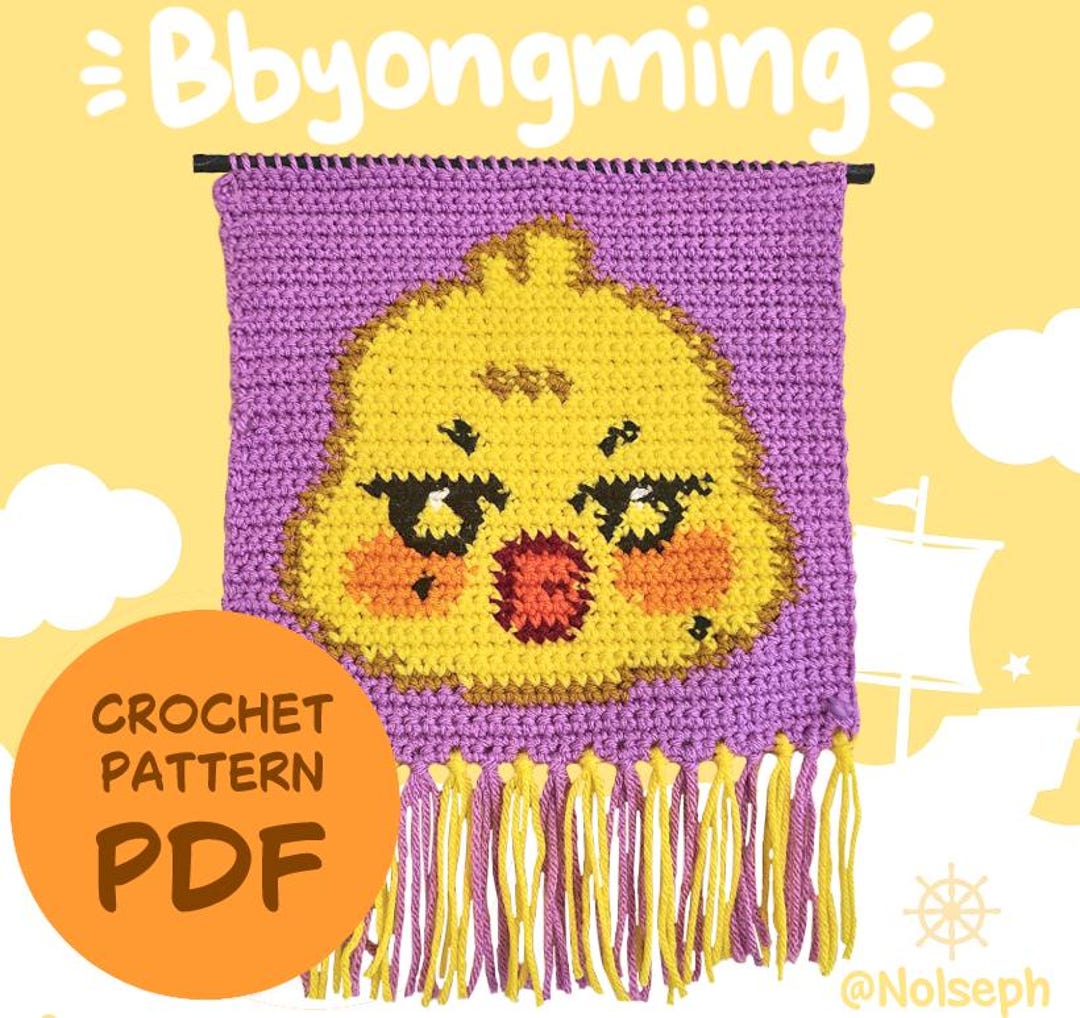 Crochet Pattern Aniteez Bbyongming Song Mingi ATEEZ Tapestry Graph - Etsy