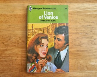 Lion of Venice by Margaret Rome 1970s Vintage Paperback Novel Harlequin Romance 2152 Used Very Good Mom Birthday Gift for Teacher Graduation