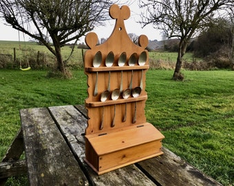 Pine spoon rack