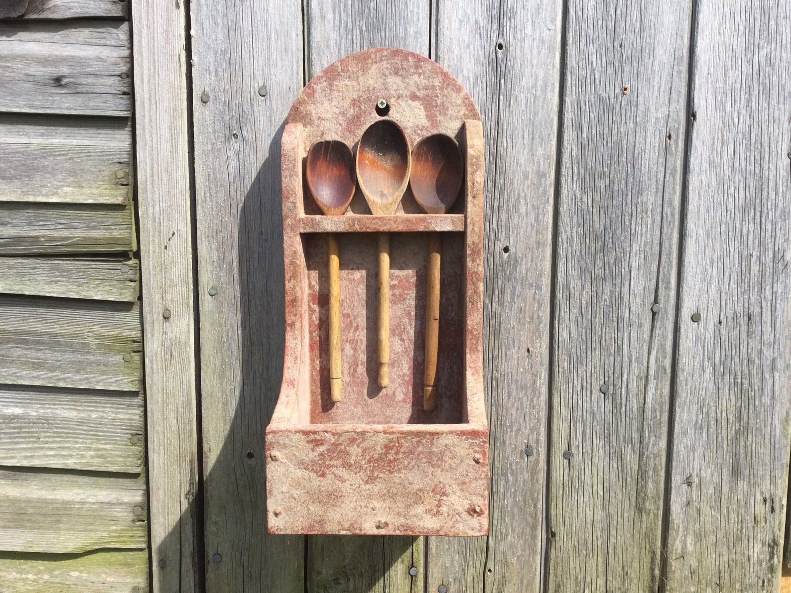 Primitive Painted Spoon Rack Etsy UK