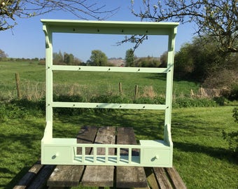 19th century style painted mug or utensil shelves