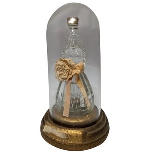 Vintage Babs Creations Bride Perfume Bottle in Glass Dome (1939)