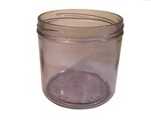 Antique Cigar Humidor Amethyst Glass Jar Factory No 91 18th District Ohio 50