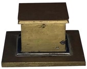 Arts and Crafts Bradley Hubbard Brass Inkwell
